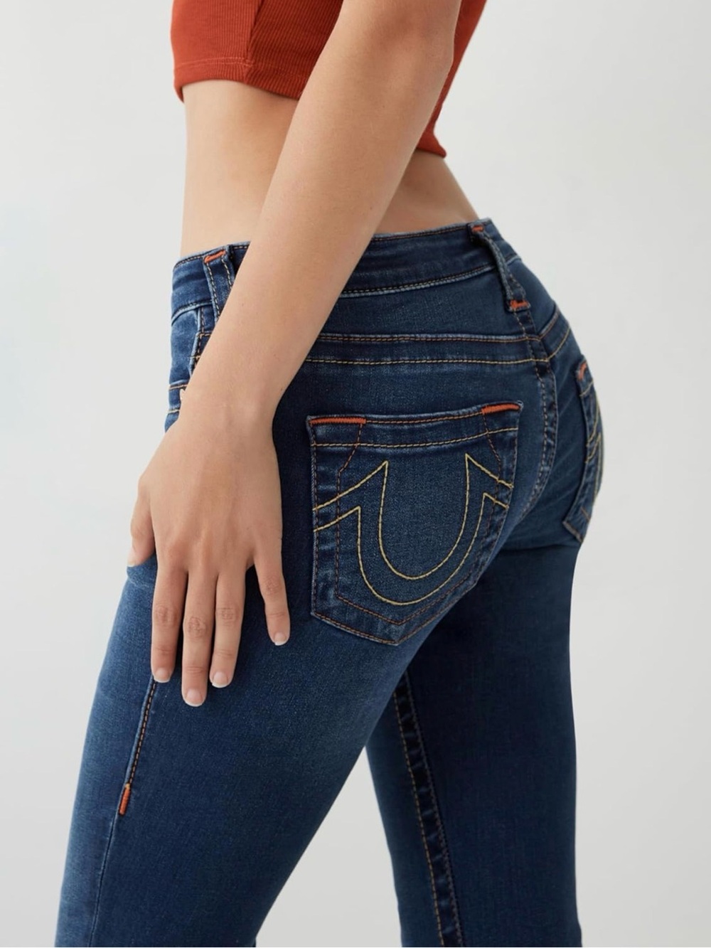 NWOT True Religion Stella Skinny Jeans - Dark Indigo